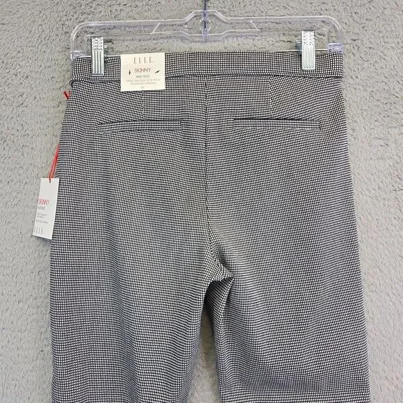 Elle Dress Pants Womens XS Long Skinny Pull On Mid Rise Work Preppy Academia - Picture 5 of 15